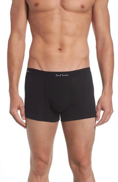 Paul Smith Stretch Cotton Trunks In Black