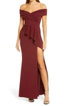 Katie May Hit The Mark Gown In Bordeaux
