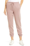 Vince Essential Joggers In Pink Shell