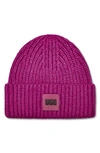 Ugg Chunky Ribbed Beanie In Wild Aster