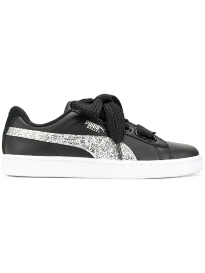 Puma Basket Heart Sneaker In Grey