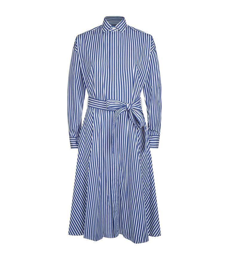 Polo Ralph Lauren Striped Cotton Midi Dress | ModeSens