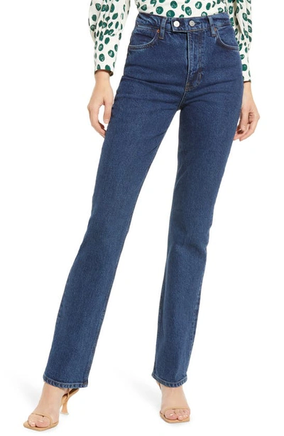 Reformation Donna High Waist Bootcut Jeans In Amani