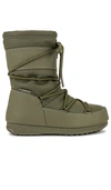 Moon Boot Mid Rubber Wp Boot In Green