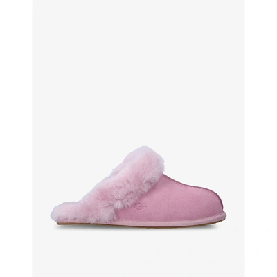 Ugg Women's Scuffette Ii Suede Sheepskin Slippers In Pink