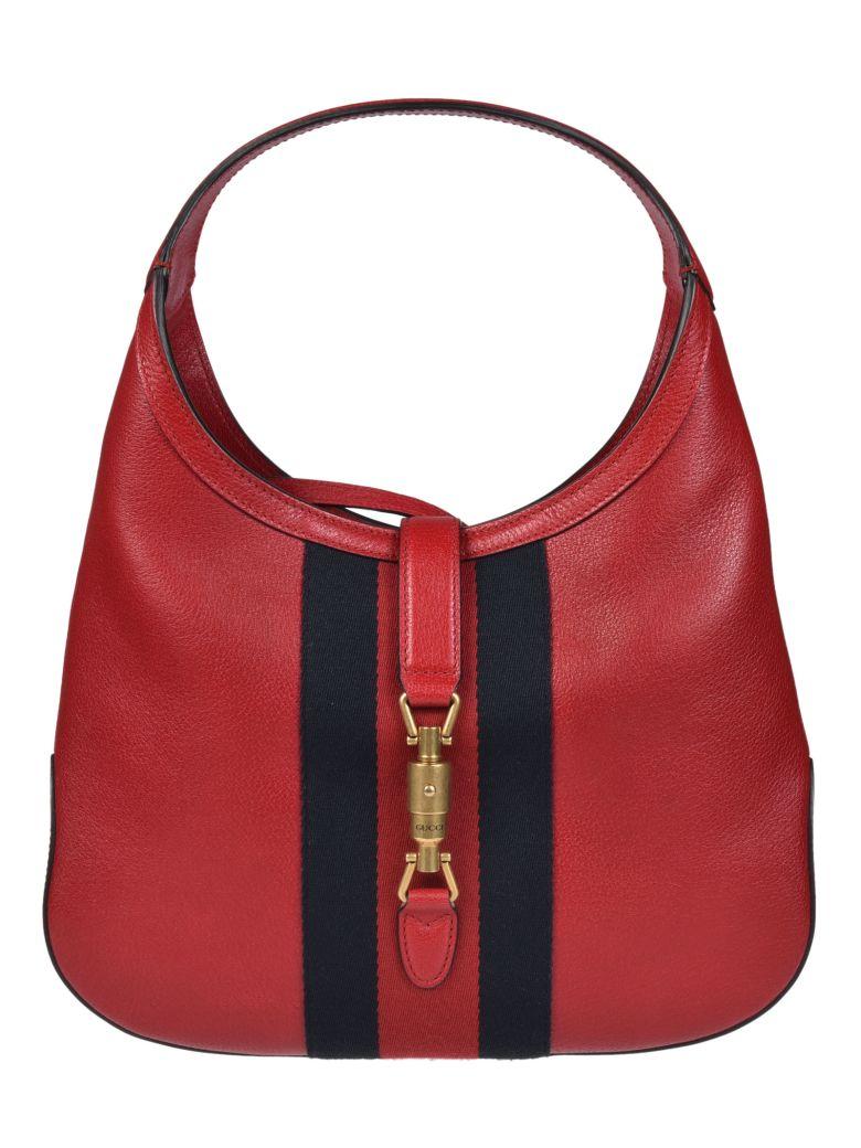Gucci Jackie Soft Tote In Red | ModeSens