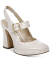 Sam Edelman Jildie Womens Covered Heel Mary Jane Slingback Sandals In Linen