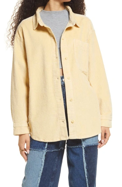 Bp. Corduroy Shirt Jacket In Tan Boulder
