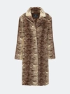 Unreal Fur Savannah Coat In Brown