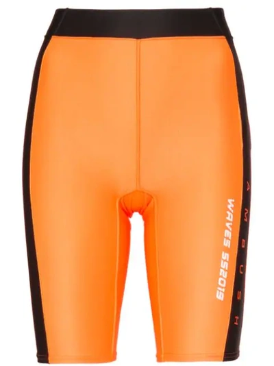 Ambush Waves Surf 2 Cycling Shorts In Orange