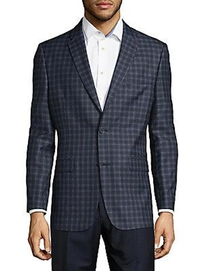 Tommy Hilfiger Plaid Sportcoat In Blue
