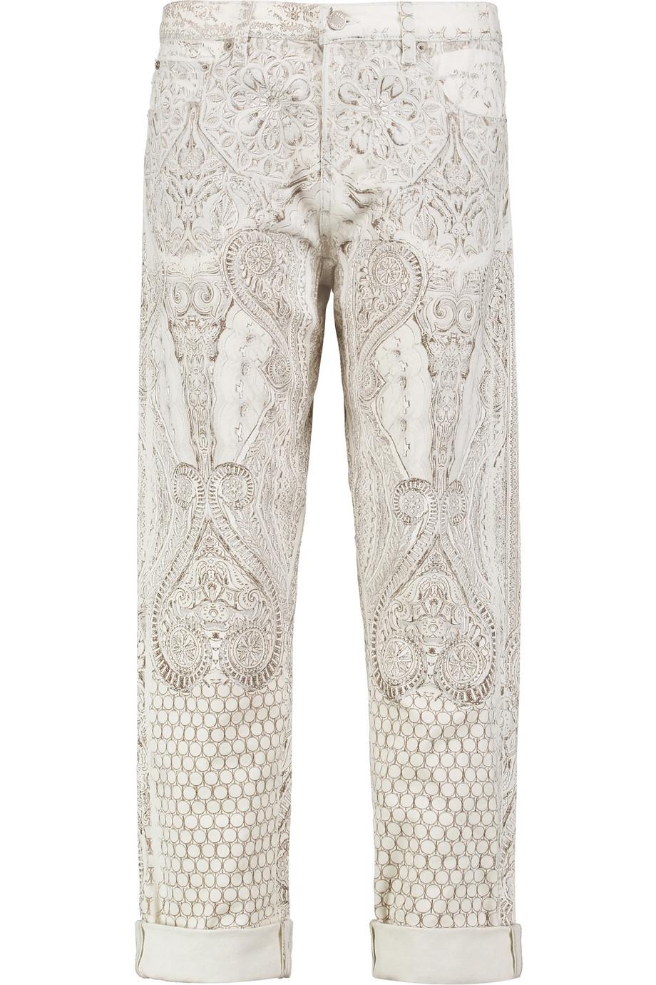 Roberto Cavalli High-rise Printed Straight-leg Pants | ModeSens