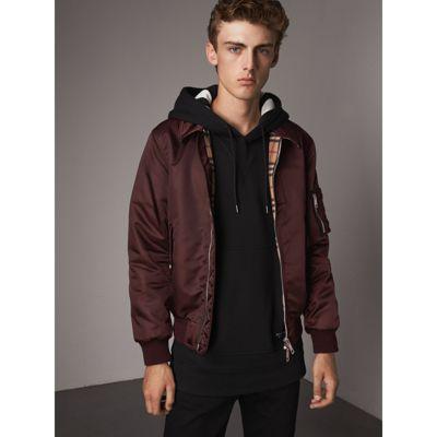 burberry point collar bomber jacket