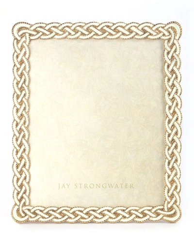 Jay Strongwater Cream Braided Picture Frame, 8" X 10"