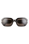 Tom Ford Veronique 55mm Geometric Sunglasses In Grey