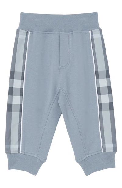 Burberry Kids' Baby's & Little Boy's Check Trim Joggers In Blue