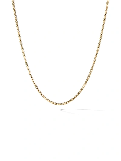 David Yurman 18kt Yellow Gold Box Chain Necklace