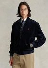 Ralph Lauren Stretch Corduroy Jacket In Collection Navy