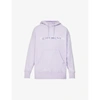 Givenchy Mens Lilac Barbed Wire-print Dropped-shoulder Cotton-jersey Hoody S In Gray