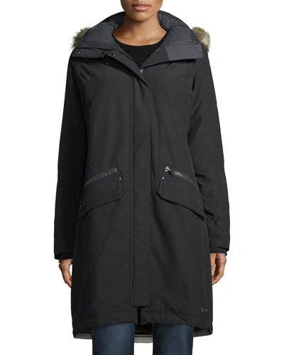 Sorel Joan Of Arctic Ii Parka Jacket W/ Faux Fur In Black