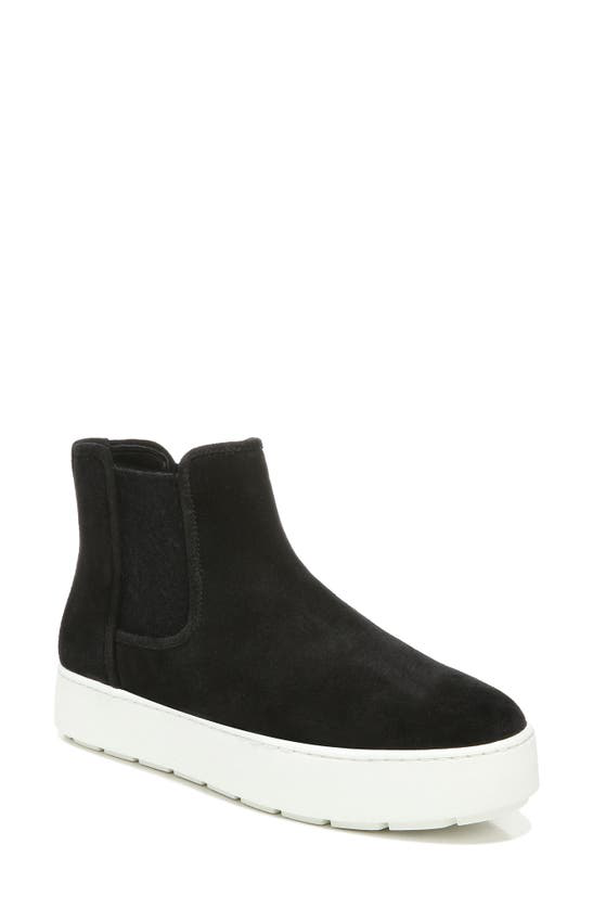 vince black high top sneakers