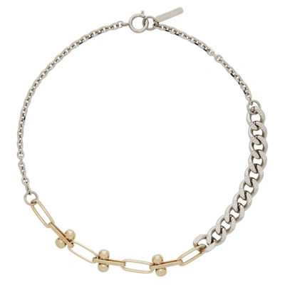 Justine Clenquet Silver & Gold Honey Necklace In Gold & Silver