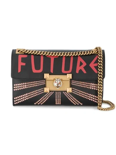 Gucci Multicolor Linea Future Shoulder Bag In Black