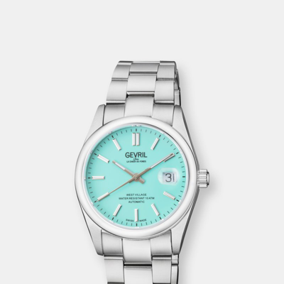 Gevril West Village Automatic Watch In Blue