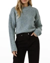 English Factory Round-neck Knit Sweater In Blue