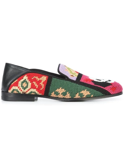 Alexander Mcqueen Tapestry Patchwork Slipper