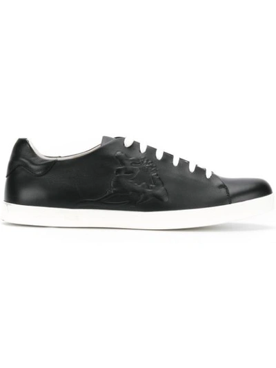Emporio Armani Lace-up Sneakers In Black