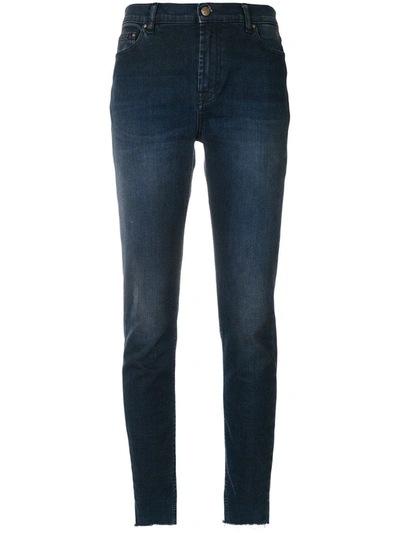 Mr & Mrs Italy Stonewashed Slim-fit Jeans In Blue