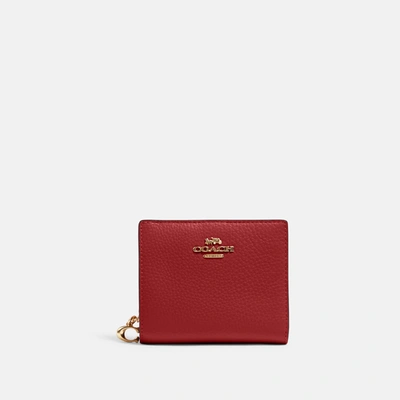 Coach Snap Wallet In Red | ModeSens