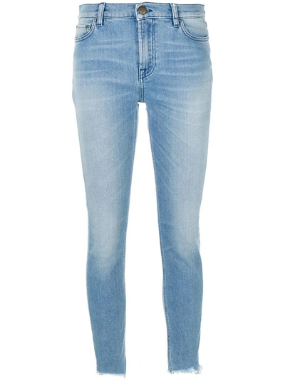 Mr & Mrs Italy Stonewashed Skinny Jeans In Blue