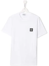 Stone Island Junior Kids' Logo T-shirt In White