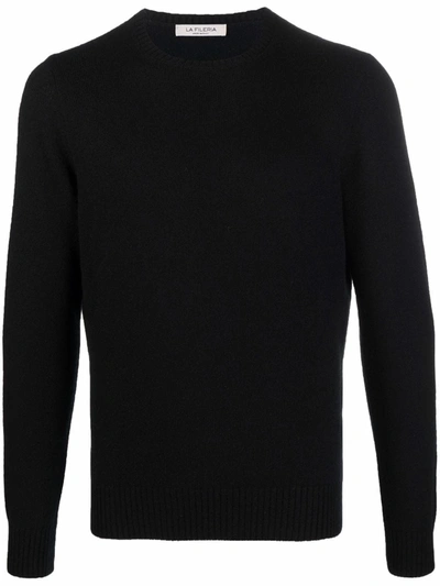 Fileria Crew-neck Cashmere Jumper In Black