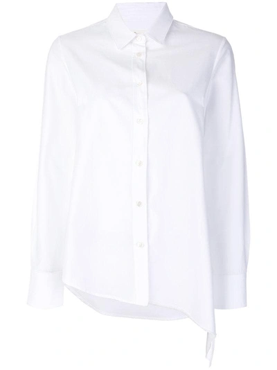 Golden Goose Asymmetric Tailored Shirt In White