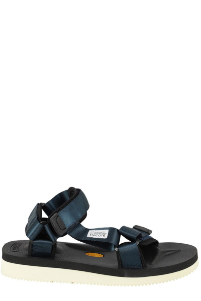 Suicoke Depa Flat Sandals In Black