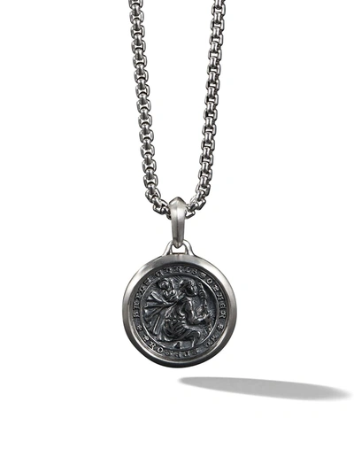 David Yurman St. Christopher Amulet In Silver