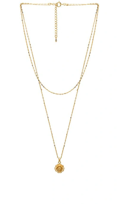 Five And Two Carmen Necklace In Metallic Gold.
