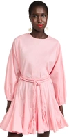 Rhode Ella Long Sleeve Dress In Candy Pink