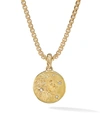David Yurman Zodiac Amulet In 18k Yellow Gold With Diamonds In Leo