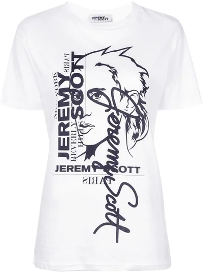 Jeremy Scott 20th Anniversary Oversize Cotton T-shirt In Bianco