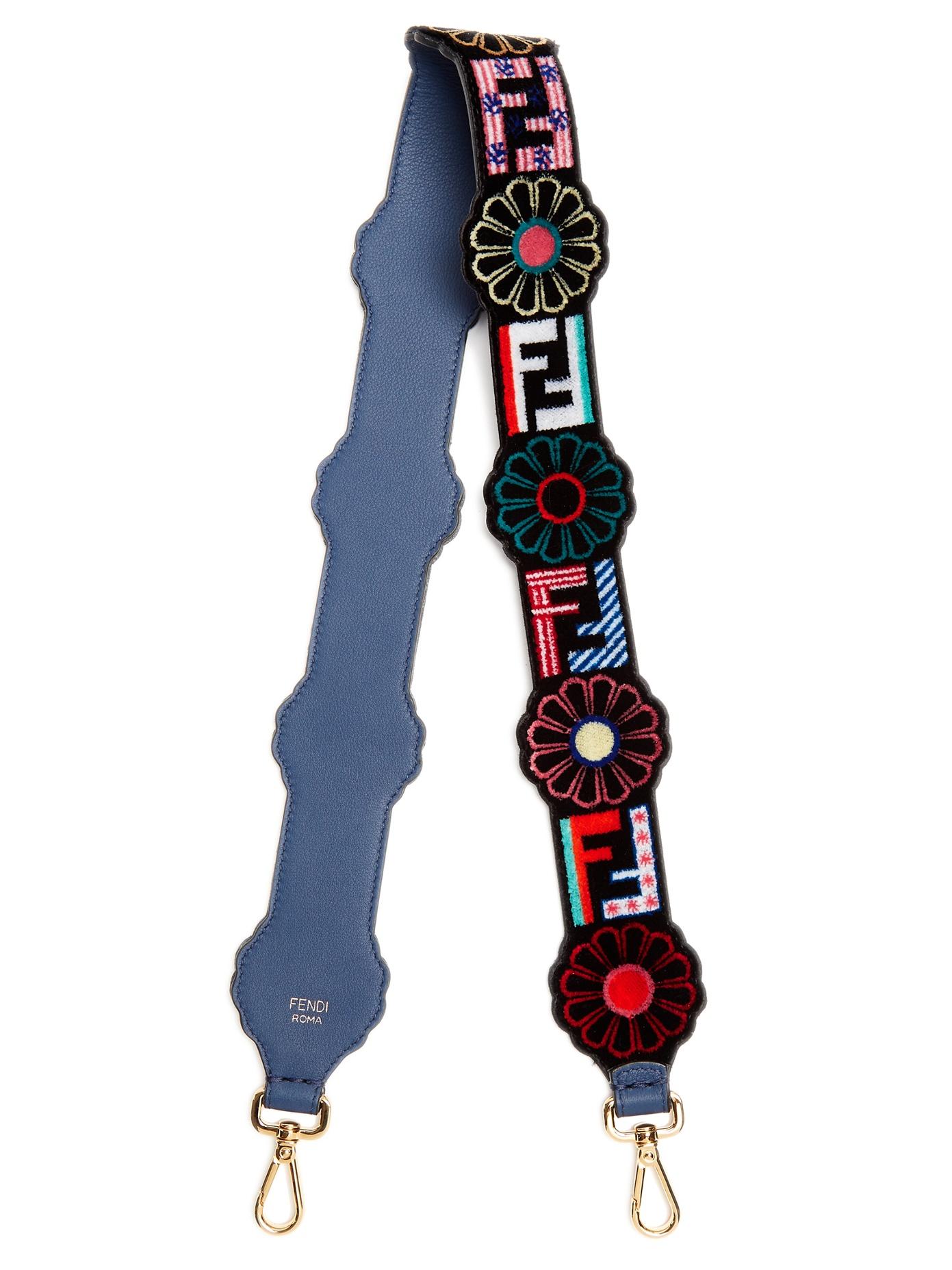 fendi floral strap