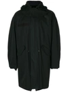 Helmut Lang Black Re-edition Hooded Parka