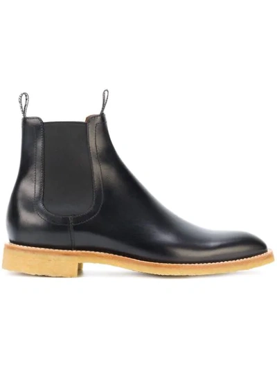 Givenchy Logo Tab Chelsea Boots In Black