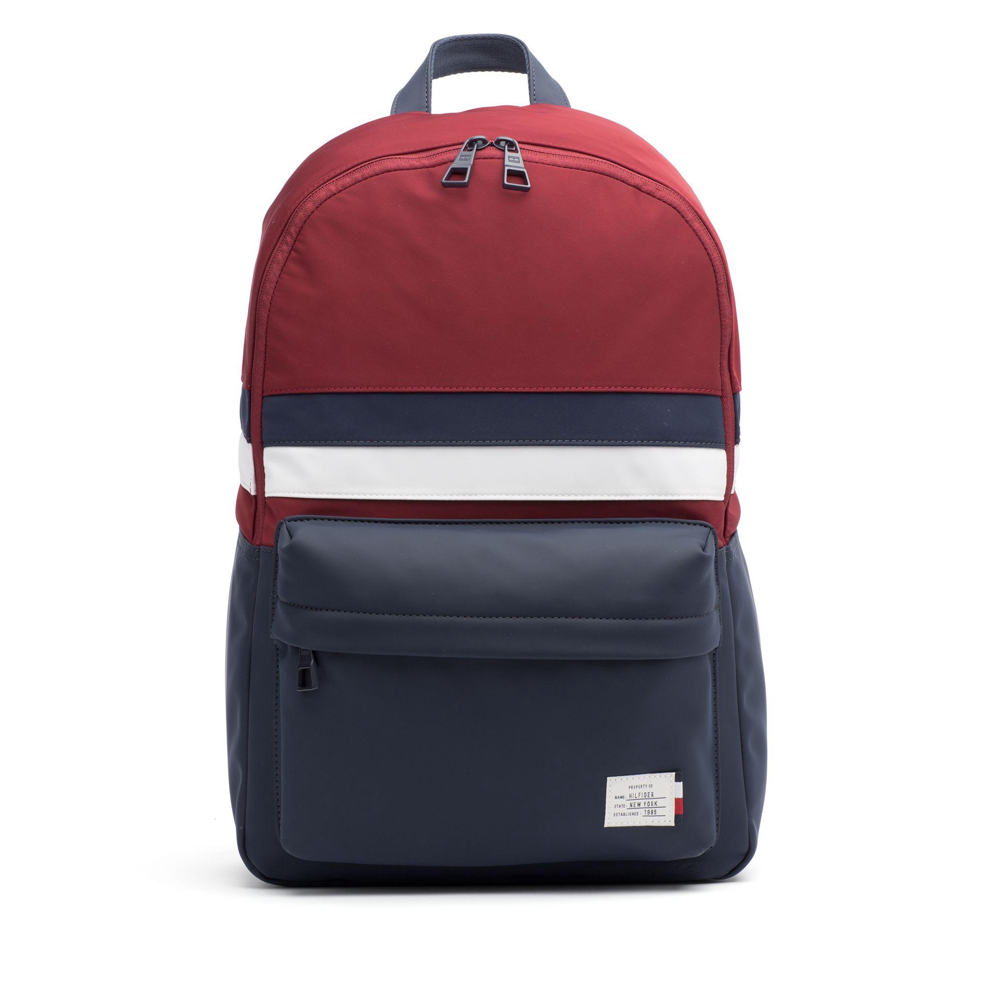 tommy hilfiger red backpack