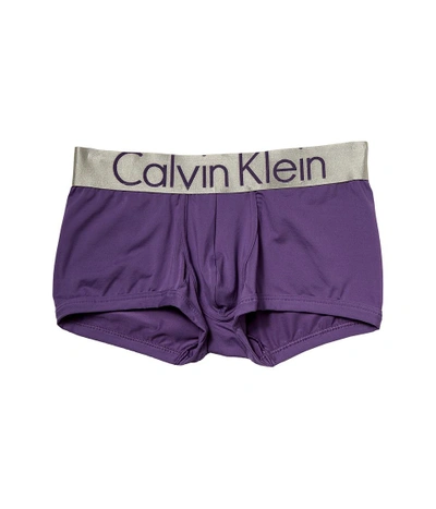 Calvin Klein Underwear - Steel Micro Low Rise Trunk U2716 (purple Halo)  Men's Underwear | ModeSens