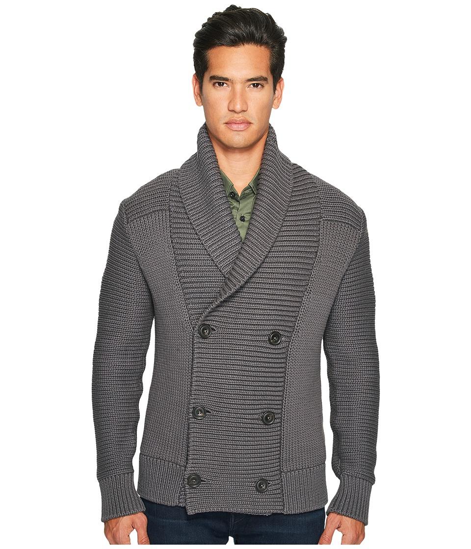 Vince - Solid Double-breasted Cardigan Coat (sulphur) Men's Sweater ...