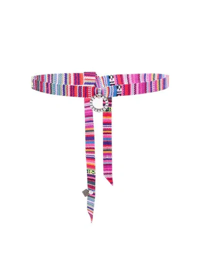 Dannijo Sabra Choker With Circle Pendant In Multicolour